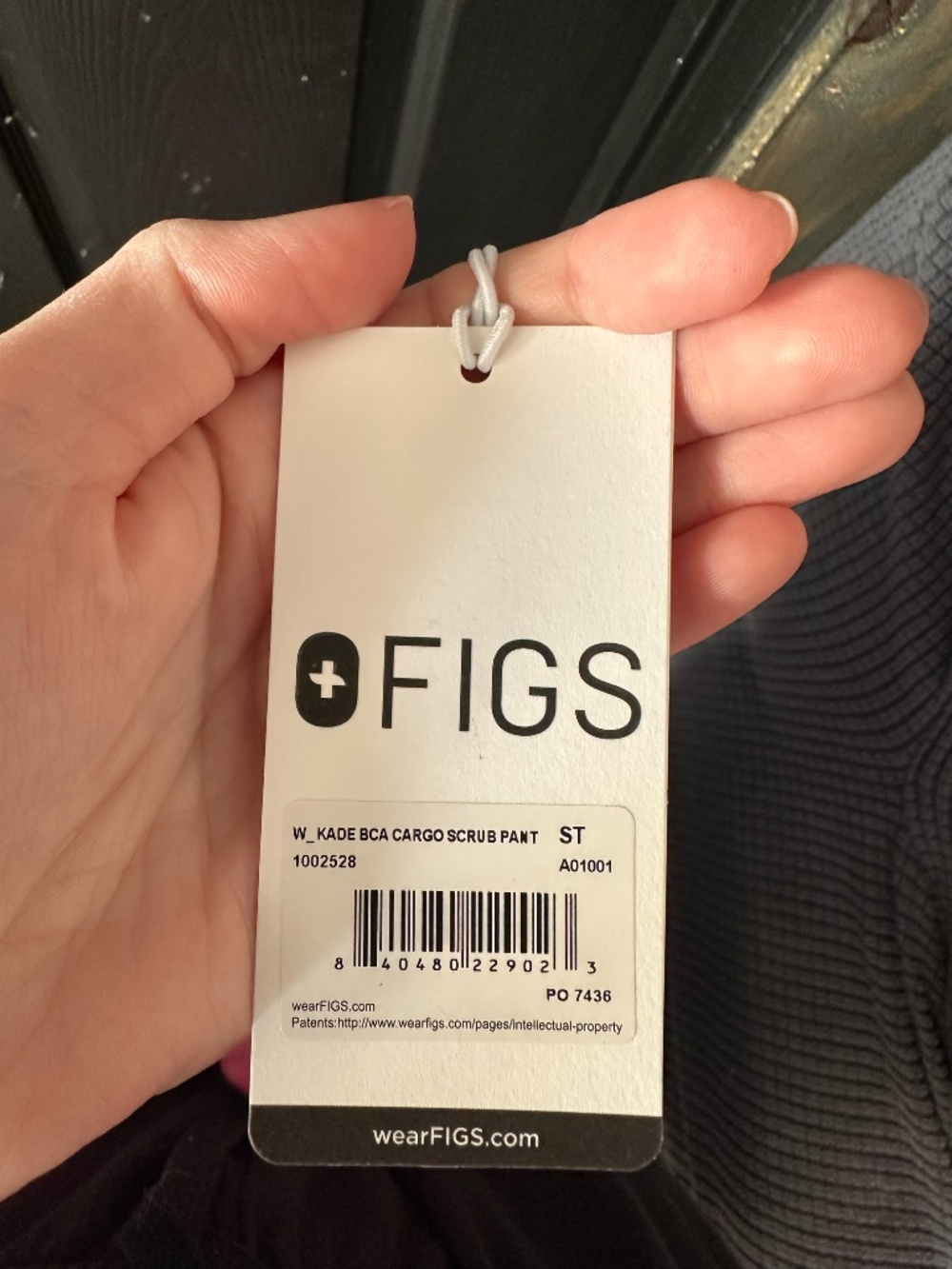 FIGS Kade Cargo Scrub Pants Small Tall F*Ing Pink NWT - Picture 2 of 3